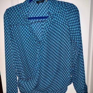 Dex Cross Draped Blouse